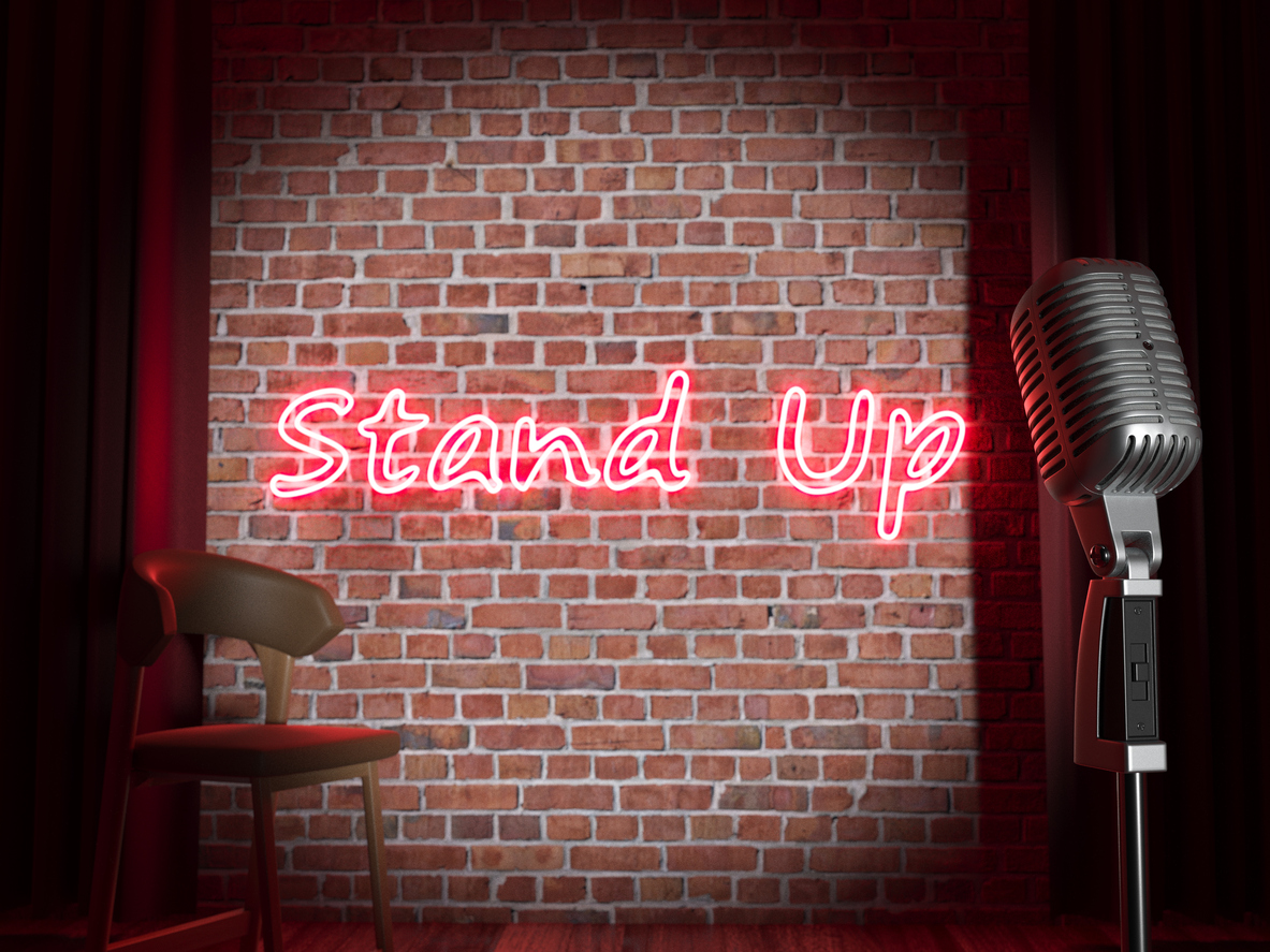 Stand-up comedy stage